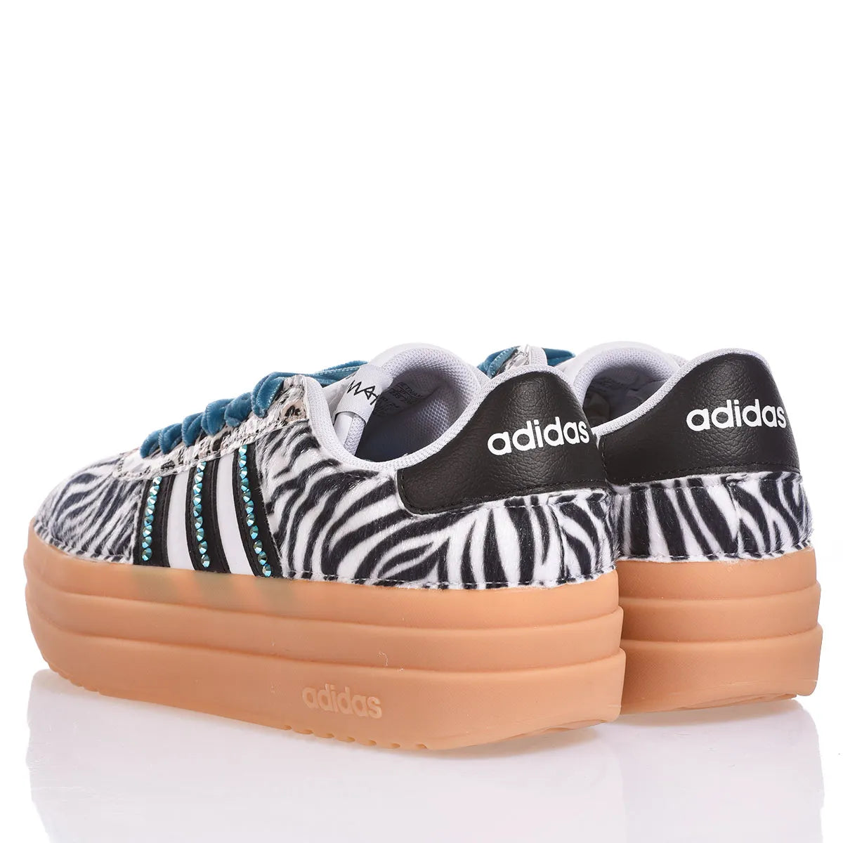 Adidas Bold Zebra Teal